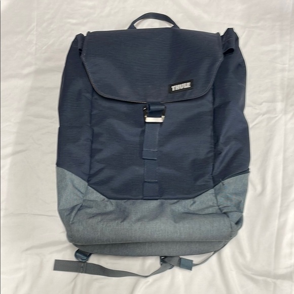 Thule Blue and Gray Backpack with Flap-Top Design‎ - Picture 1 of 5